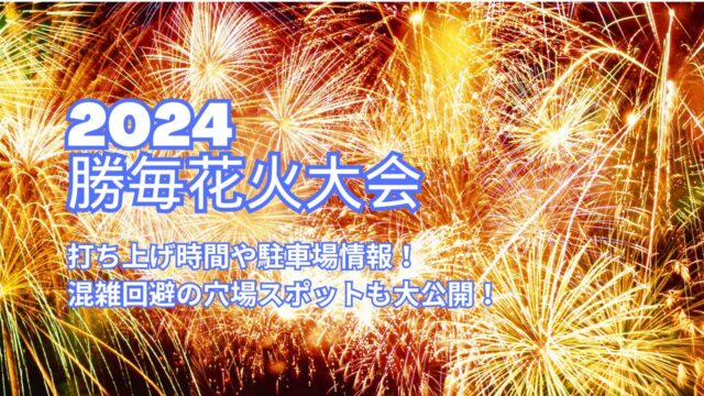 勝毎花火大会2024の打ち上げ時間や駐車場情報！混雑回避の穴場スポットも大公開！ - DELISTA TOKACHI