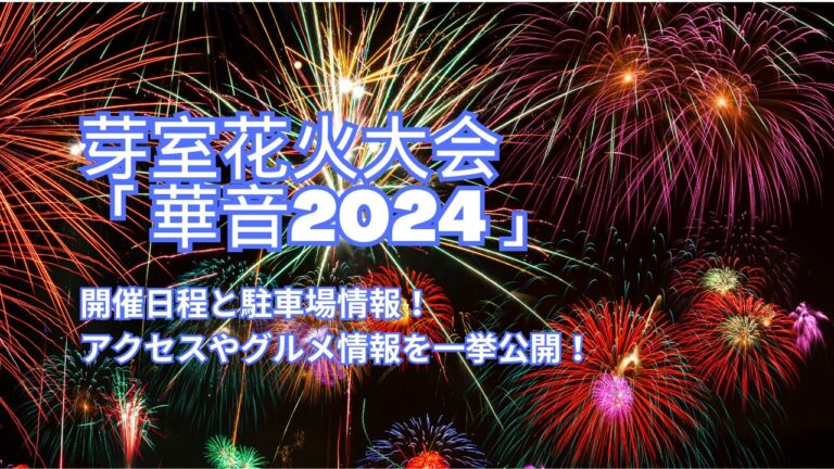 芽室花火大会「華音2024」の開催日程と駐車場情報！アクセスやグルメ情報を一挙公開！